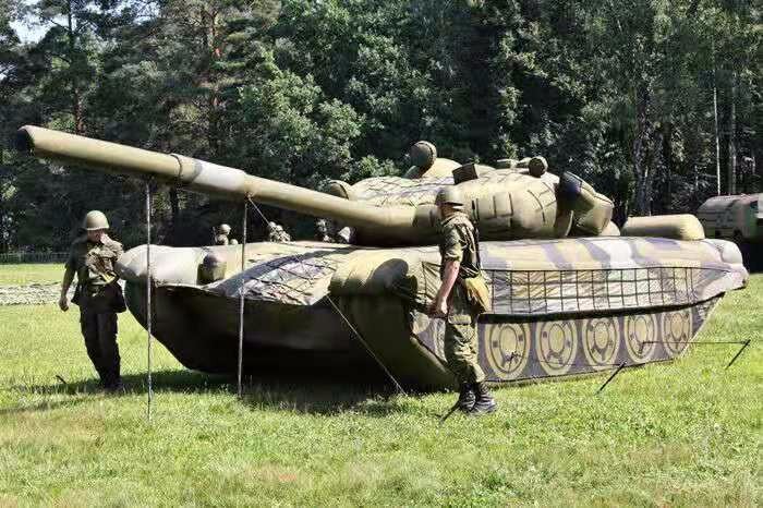 宁化部队充气坦克